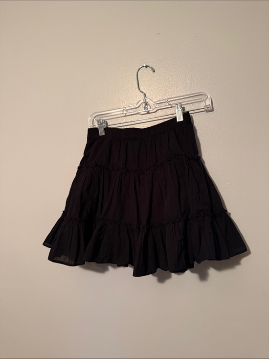 American Eagle Outfitters Pants - Black Tiered Ruffle Mini Skort - Women